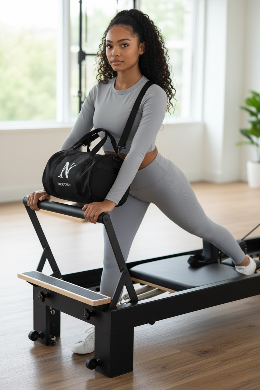 Nik Nouveau Mini Gym Bag- Black/ White