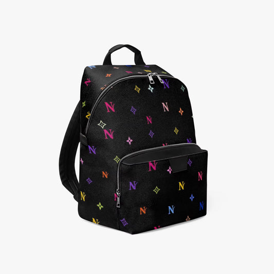 Multicolor Monogram Backpack- Black