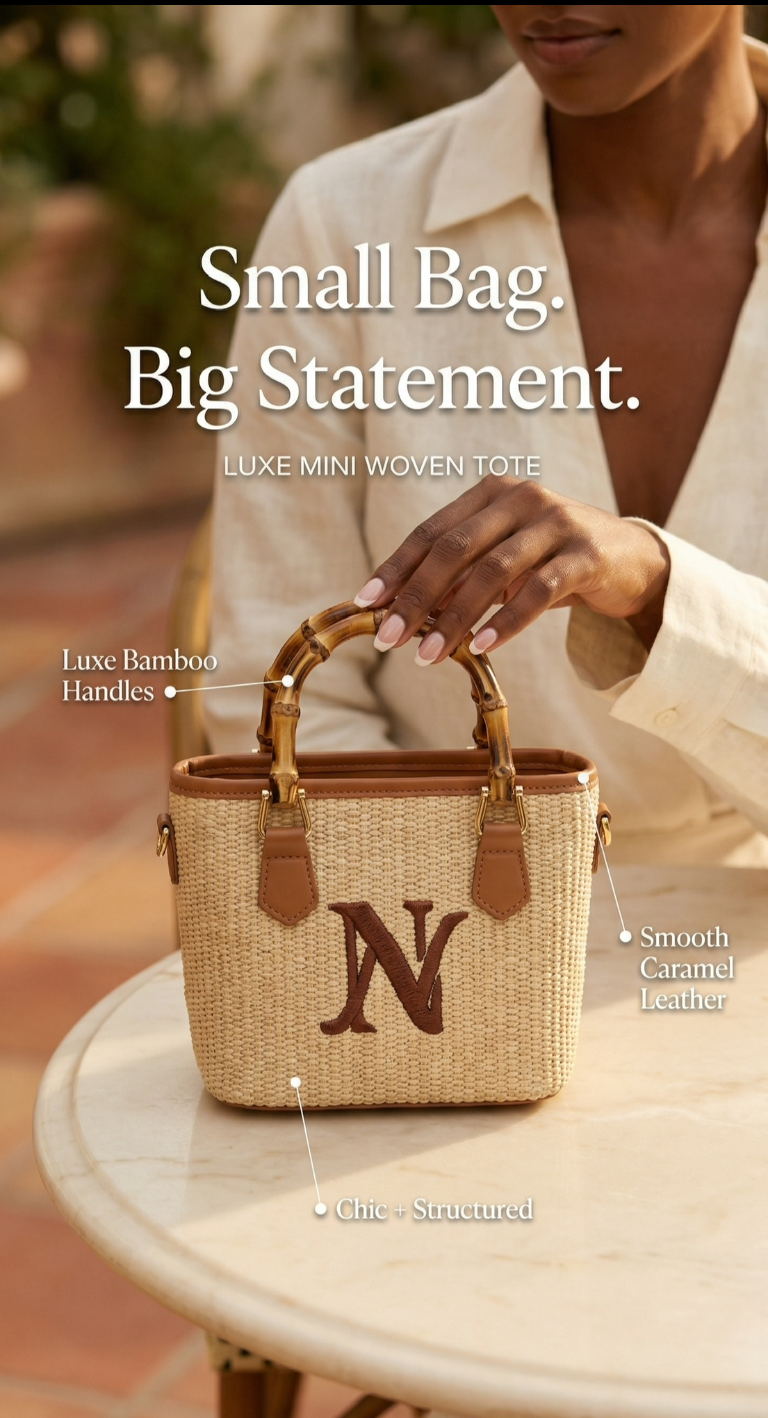Luxe Mini Woven Tote *Limited Edition
