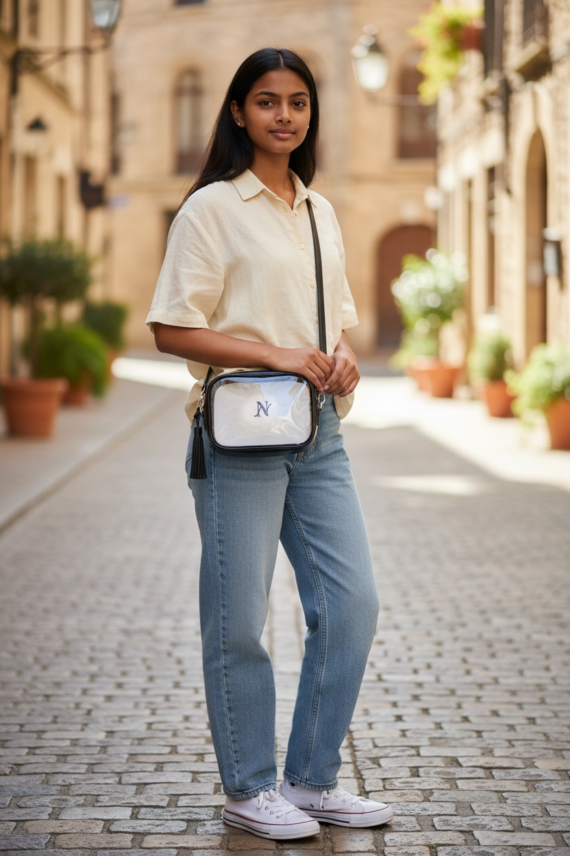 Clear Camera bag- Black