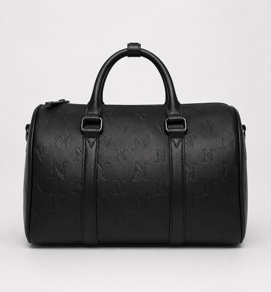 Monogram Boston Bag- Black