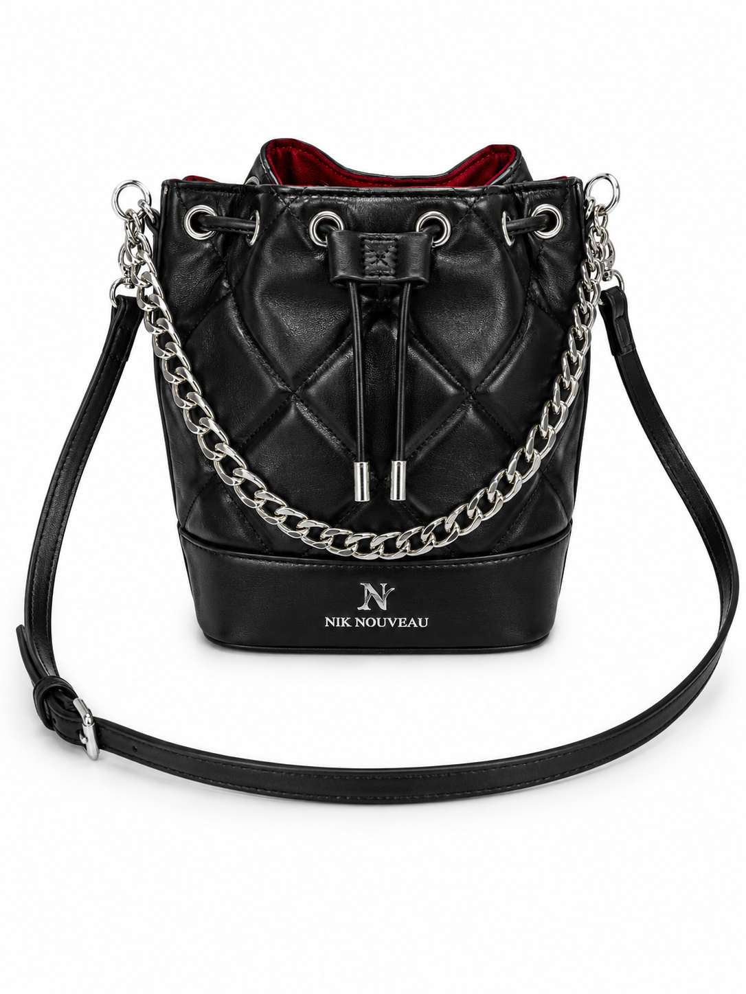 Signature Bucket Bag- Black