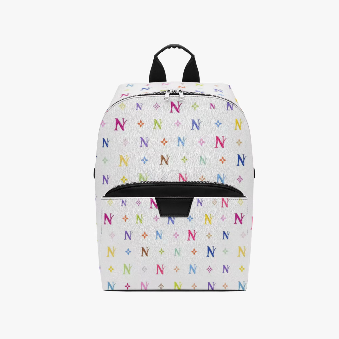 Multicolor Monogram Backpack- White