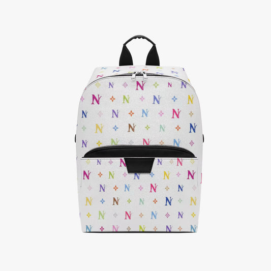 Multicolor Monogram Backpack- White