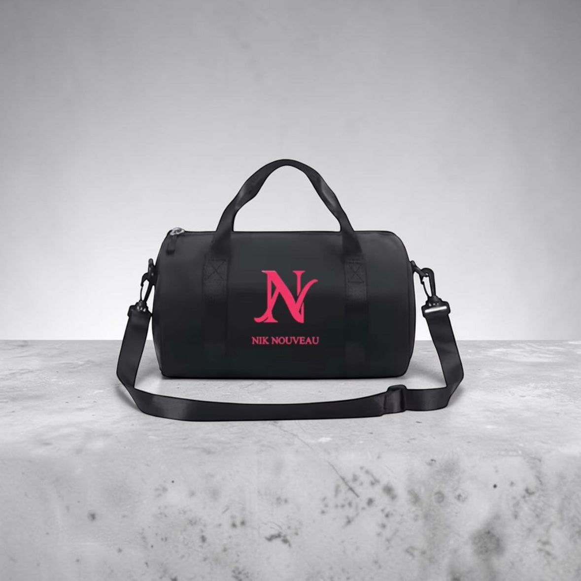 Nik Nouveau Mini Gym Bag- Black/ Pink