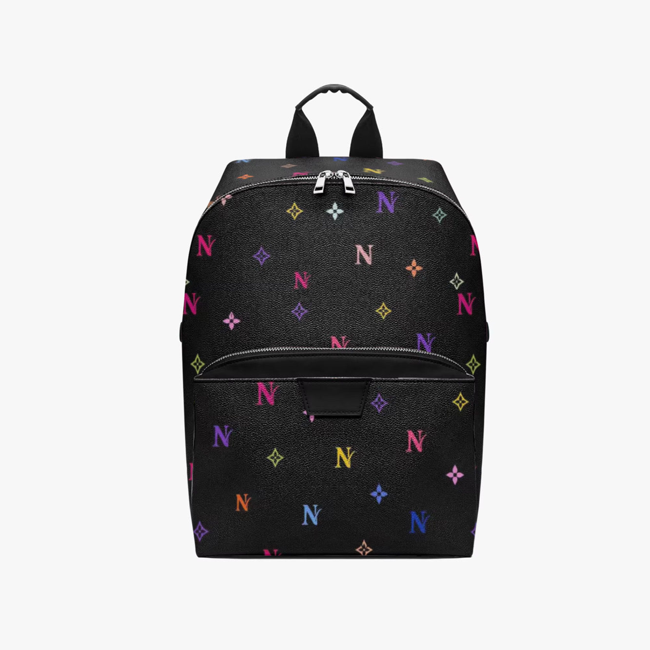 Multicolor Monogram Backpack- Black