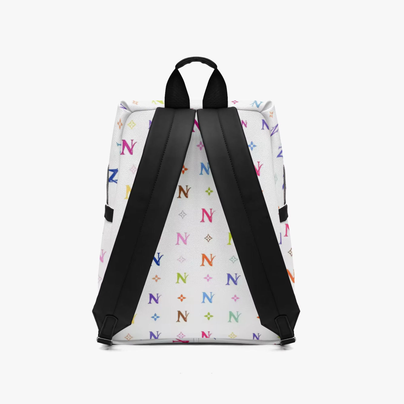 Multicolor Monogram Backpack- White