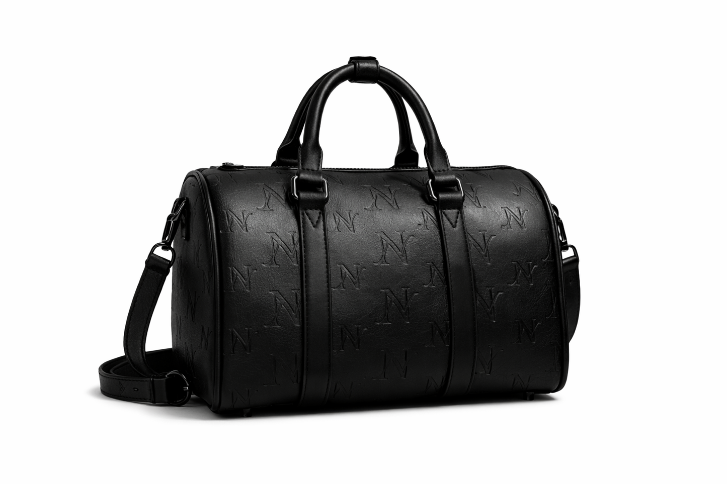 Monogram Boston Bag- Black