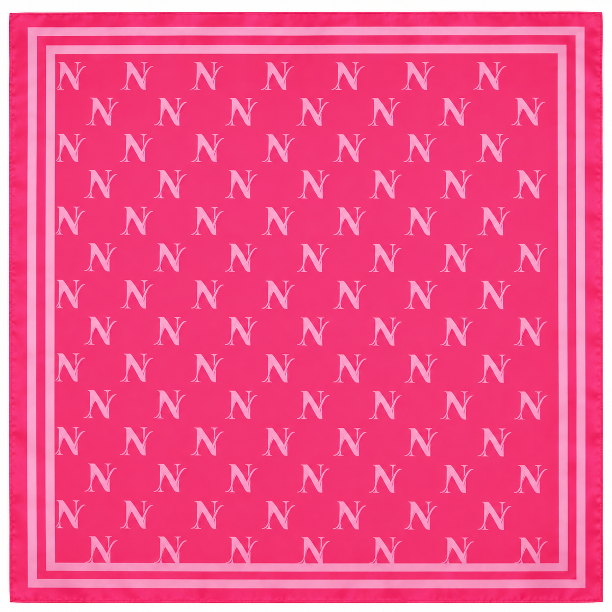 Signature Monogram Scarf- Pink