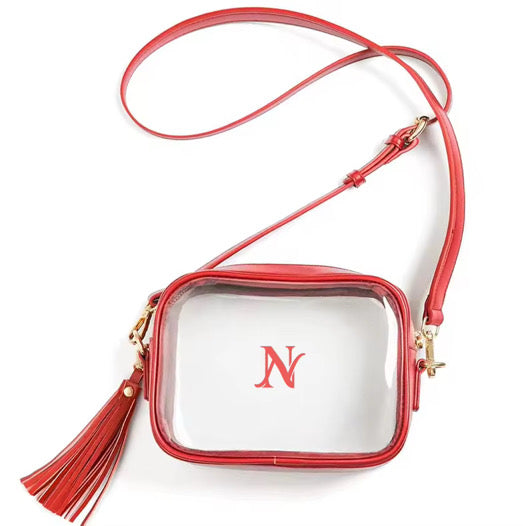 Clear Camera Bag- Red