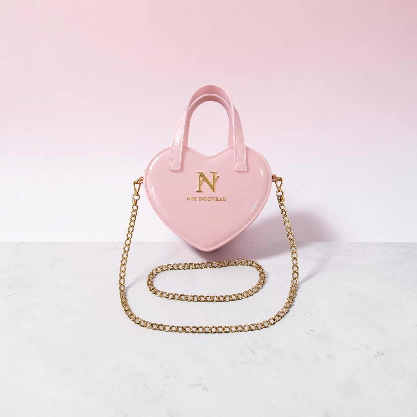 Sweet Heart Jelly Bag- Baby Pink