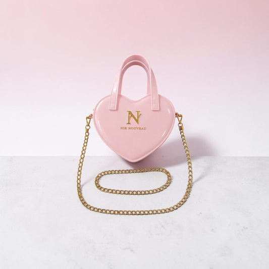 Sweet Heart Jelly Bag- Baby Pink
