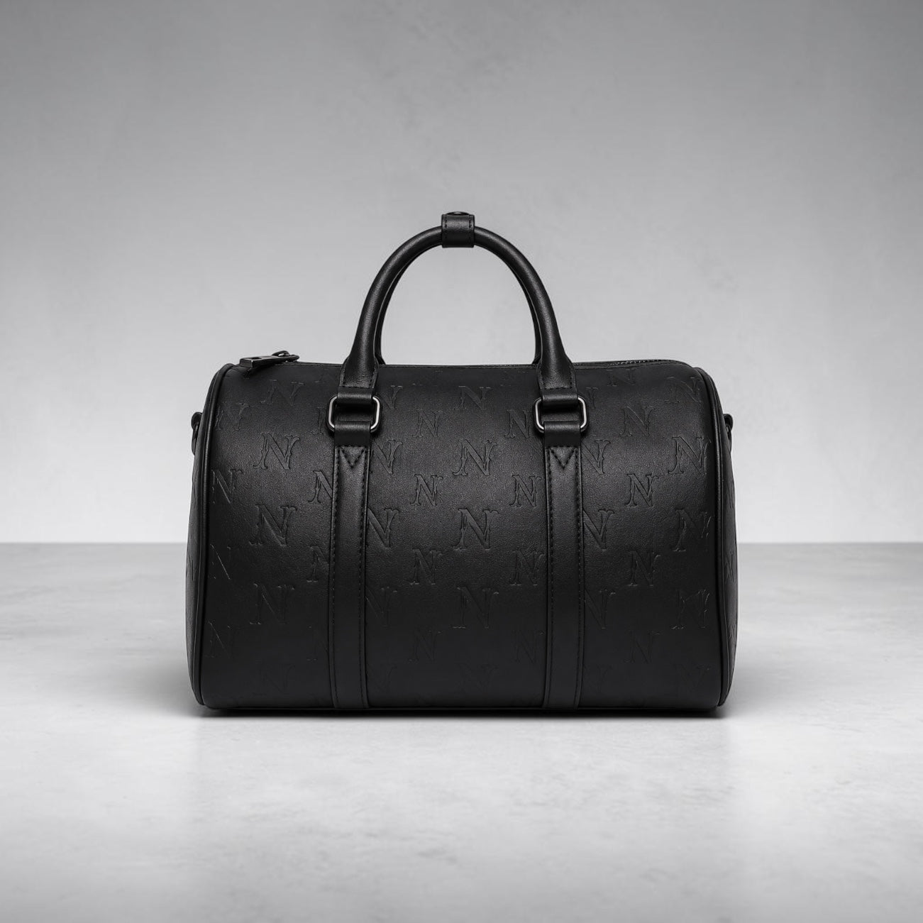 Monogram Boston Bag- Black