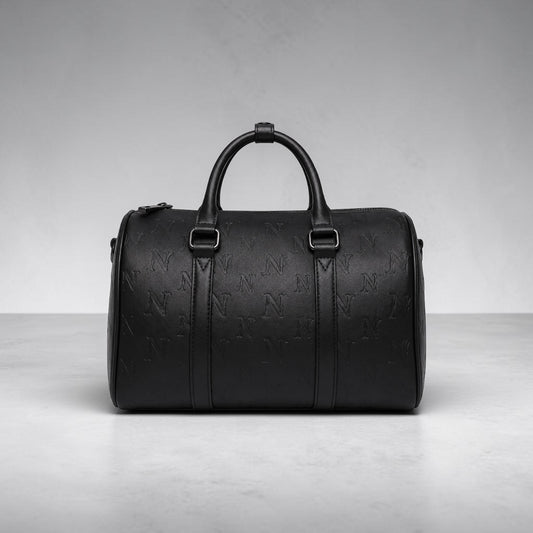 Monogram Boston Bag- Black
